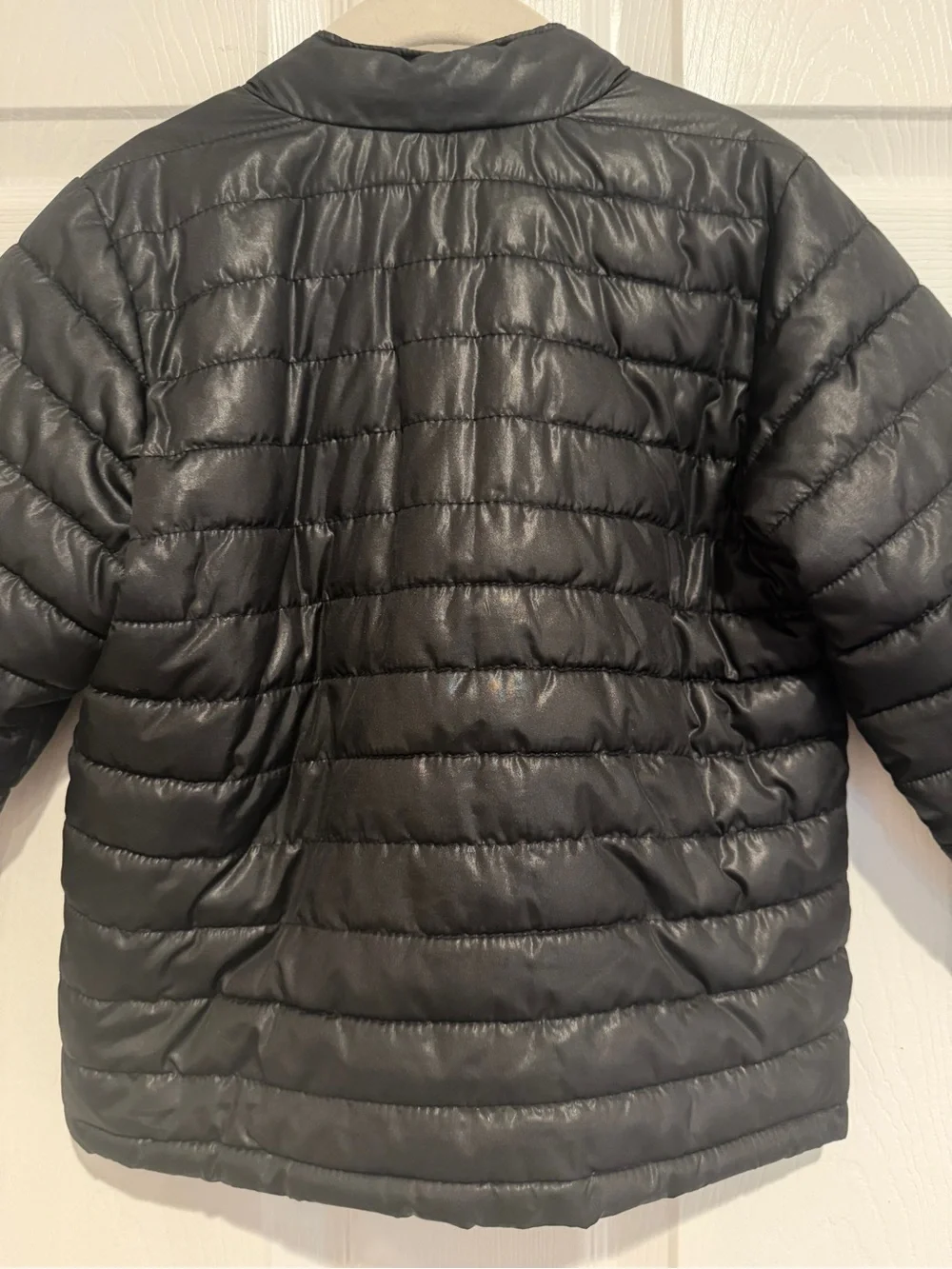 Old Navy Boys Black Quilted Puffer Jacket Coat 4T Lightweight Zip